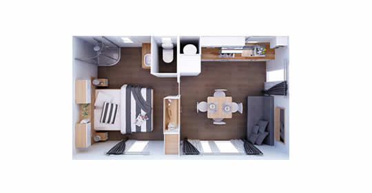 Mobile homes Xline600 en Dalmatien, Kroatien