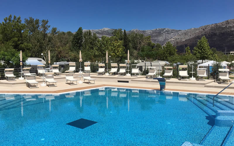 Camping Stobreč Split Pool area